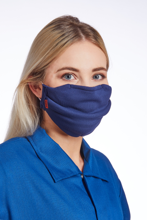 Nomex(R) FR Mask -FUCHSHUBER NANO BLUE 895 (crédit DuPont).