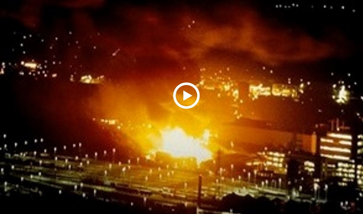 Incendie Sandoz à Bâle - 1er novembre 1986 - Crédit : DR