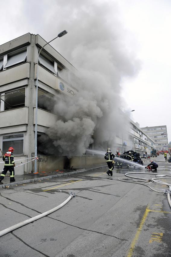 Incendie des archives de Lausanne © Eric Jaquerod