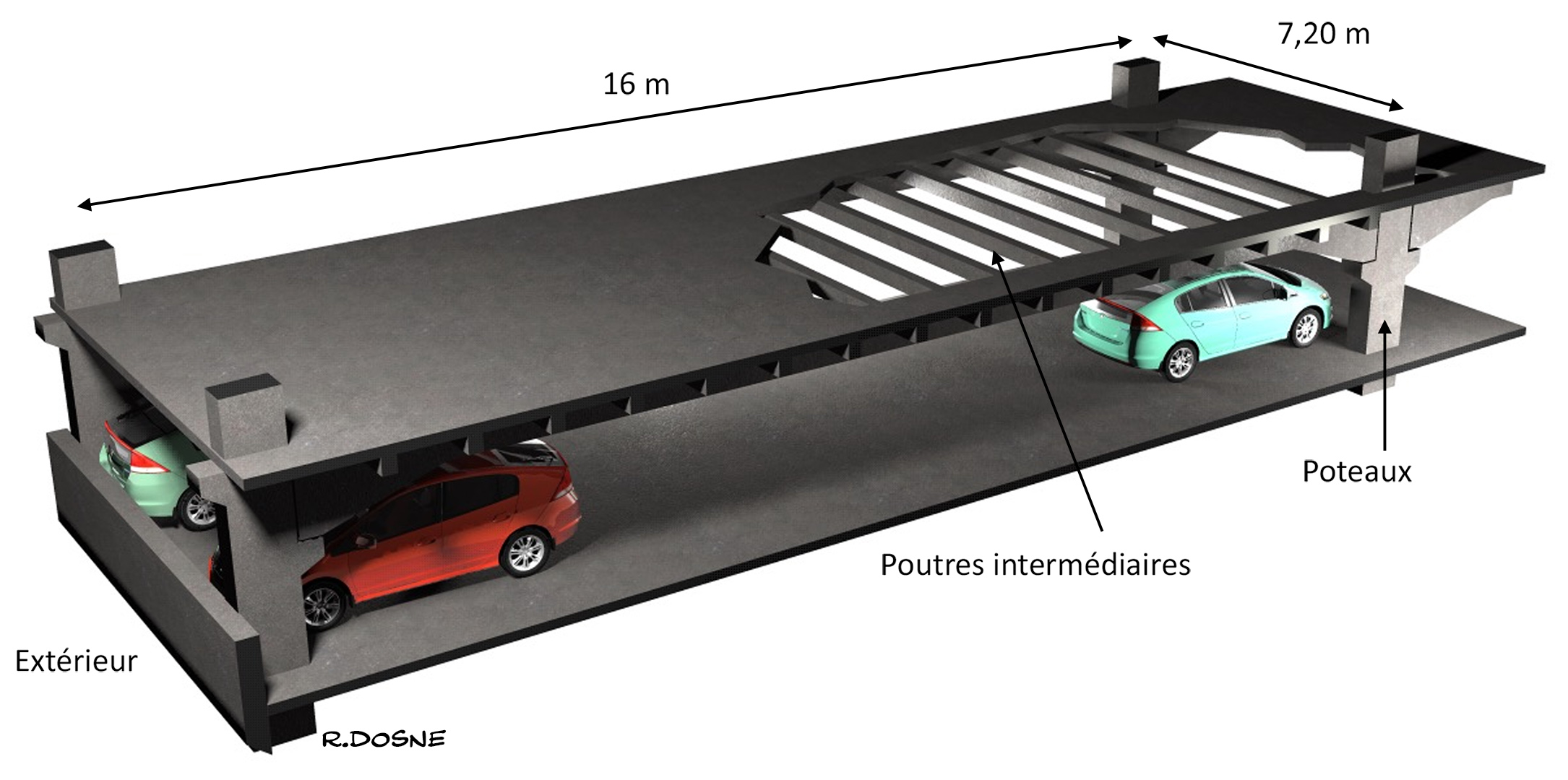 FI 540 Feu parking Liverpool Dessin coupe ©René Dosne