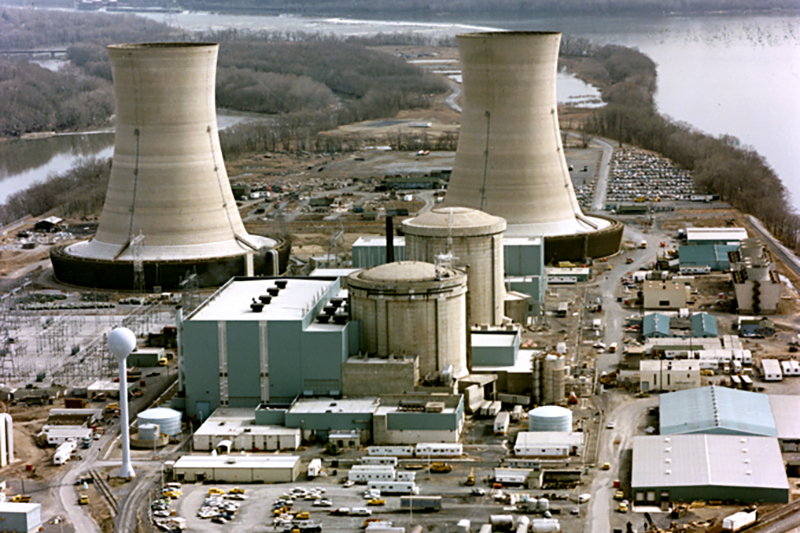 La centrale nucléaire de Three Mile Island (Pennsylvanie, USA) ©CC